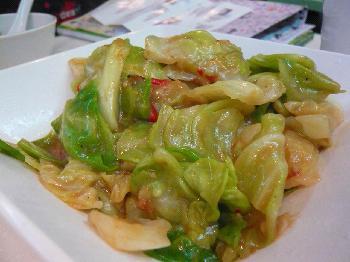 濕淋淋的馬拉盞炒椰菜